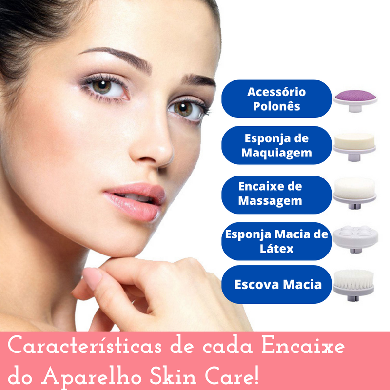 Skin Care - Escova de Limpeza Facial Elétrica™