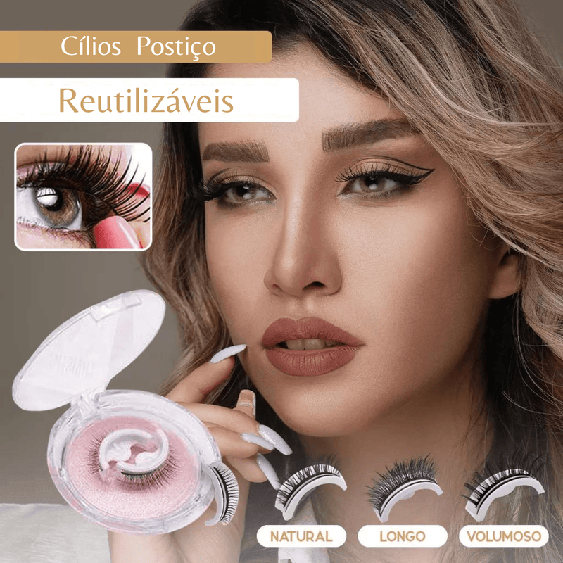 Cílios Postiços Reutilizáveis - Menna Store